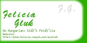 felicia gluk business card